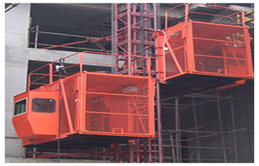 CE / ISO Belgeli Kırmızı Yolcu Kaldırma Asansör 1000kg SC100 / 100 Kafes Stili